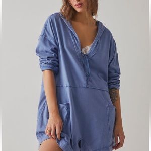 Just Be Chill Free People Romper - Black